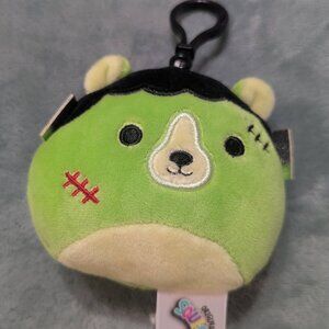 Len the Frankenstein Bear Clip Halloween Squishmallow